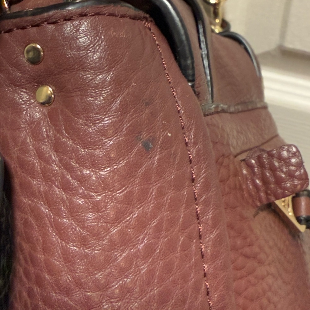 COACH Bleecker Boudreaux Pebbled Leather Mini Brooklyn Messenger Bag - Picture 11 of 16